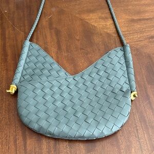 NWT Tiffany & Fred Paris Woven Leather Hobo Shoulder Bag